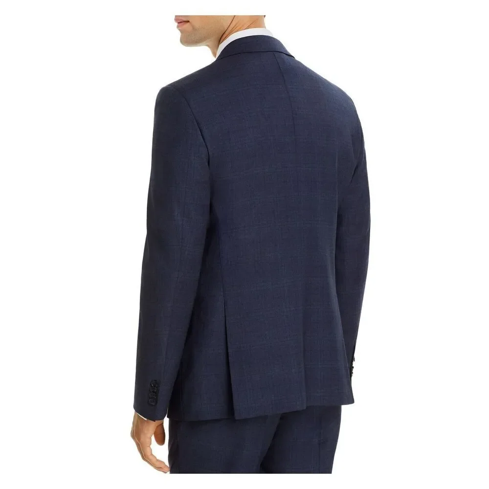 John Varvatos Star USA Bleecker Tonal Plaid Slim Fit Jacket Sport Coat 46 R 46R